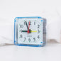 Table Clock Square Alarm Clock Small Alarm Electronic Bed Compact Travel Clock Quartz For Child Students Desk Alarm