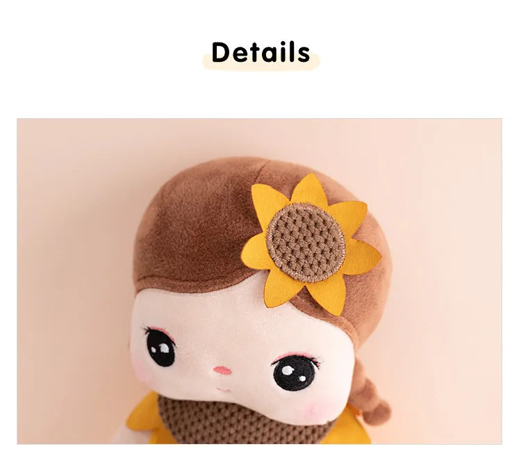 Metoo Doll  plushie kawaii Flower Fairy Angela Plush Toys Pillow Cartoon Decoration Gift For Kids Friends