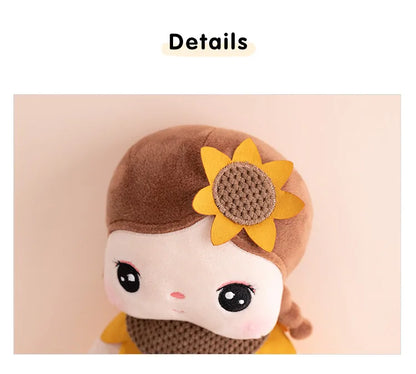 Metoo Doll  plushie kawaii Flower Fairy Angela Plush Toys Pillow Cartoon Decoration Gift For Kids Friends