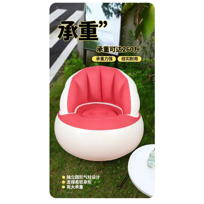 Inflatable single sofa office leisure home portable children's sofa, foldable outdoor Internet celebrity sofa