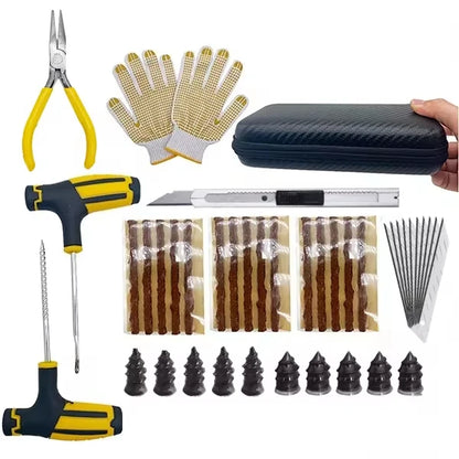 ZFOUEK Auto Tire Repair Kit Puncture Plug Tools Tyre Puncture Emergency for Universal Tire Strips Stiring Glue Repair Tool