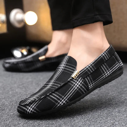 Classic Designer Loafers Men Flat Shoes Summer Breathable Slip-on Men's Casual Shoes Comfy Non-slip Driving Shoes Man Moccasins