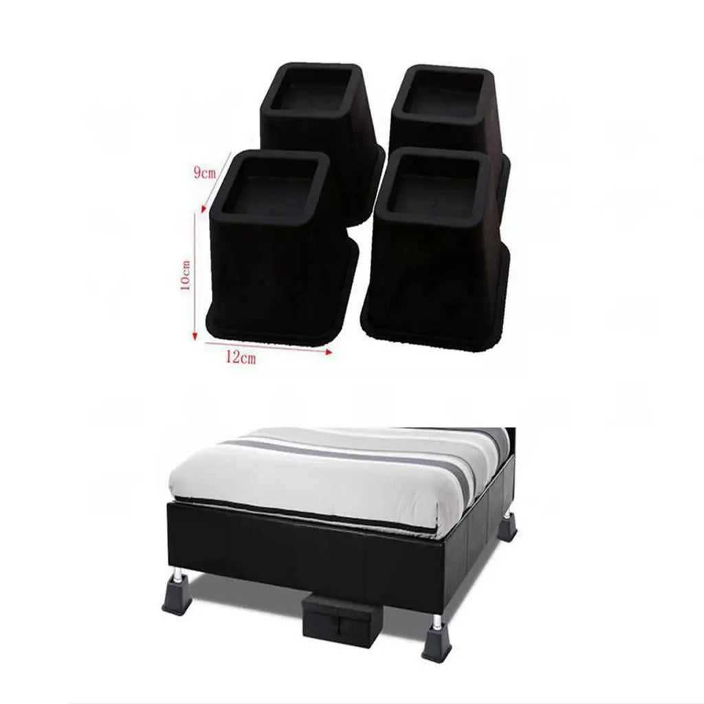 Bed Lifter Stable Plastic Modular Riser Set for Under Bed Storage Expand Full Size Bed Frame Accessories