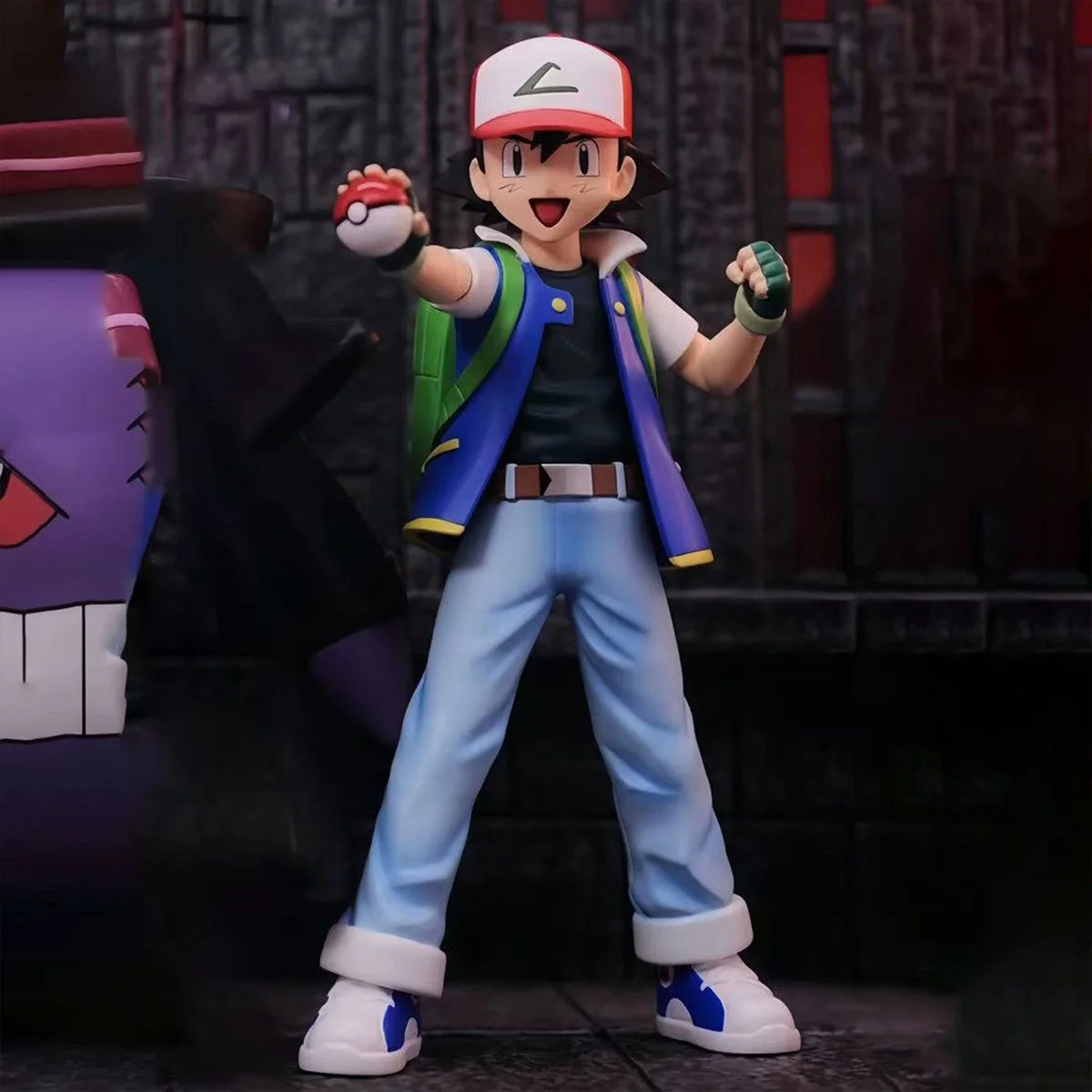 13cm Anime Pokemon Ash Ketchum Figure Pokemon Action Figures Pvc Collection Model Toys Gifts