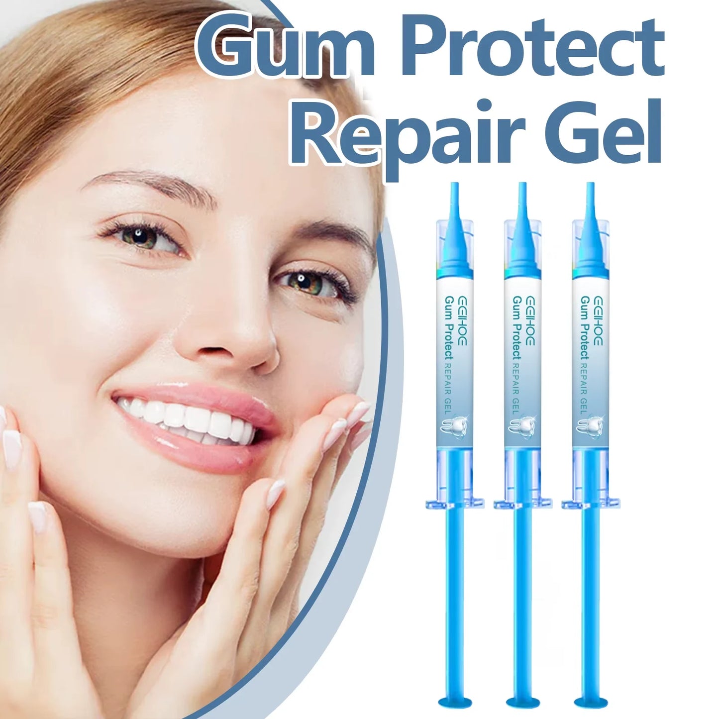 3-Pack Dental Repair Gel Relieves Inflamed Gums and Deep Clean Tooth Dirt Care Reduces Bad Breath Gums Fresh Breath Care Gel