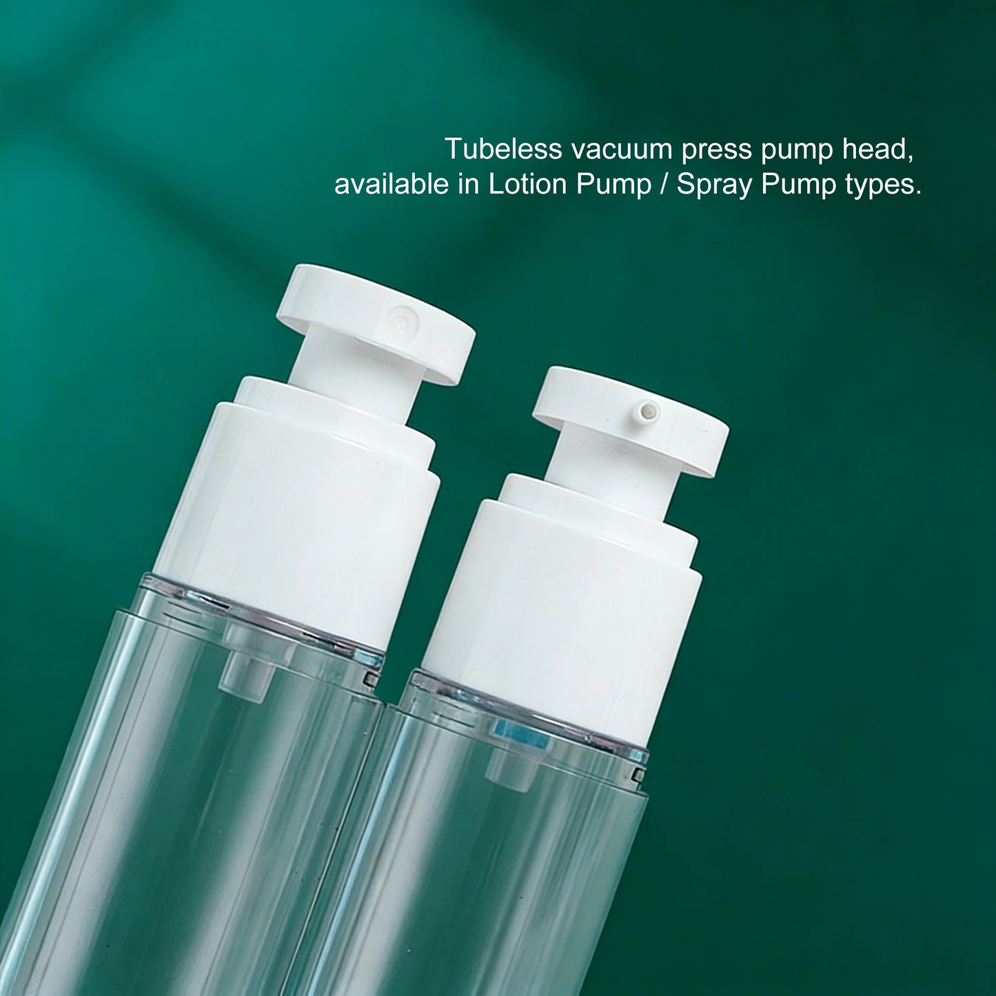 15/30/50/100ML Clear Airless Cosmetic Cream Pump Bottle Refillable Vacuum Dispenser Spray Lotion Bottle for Travel Makeup Contai