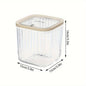 Clear Laundry Capsule Dispenser - Odorless plastic storage container for detergent and dryer sheets, flip-top organizer