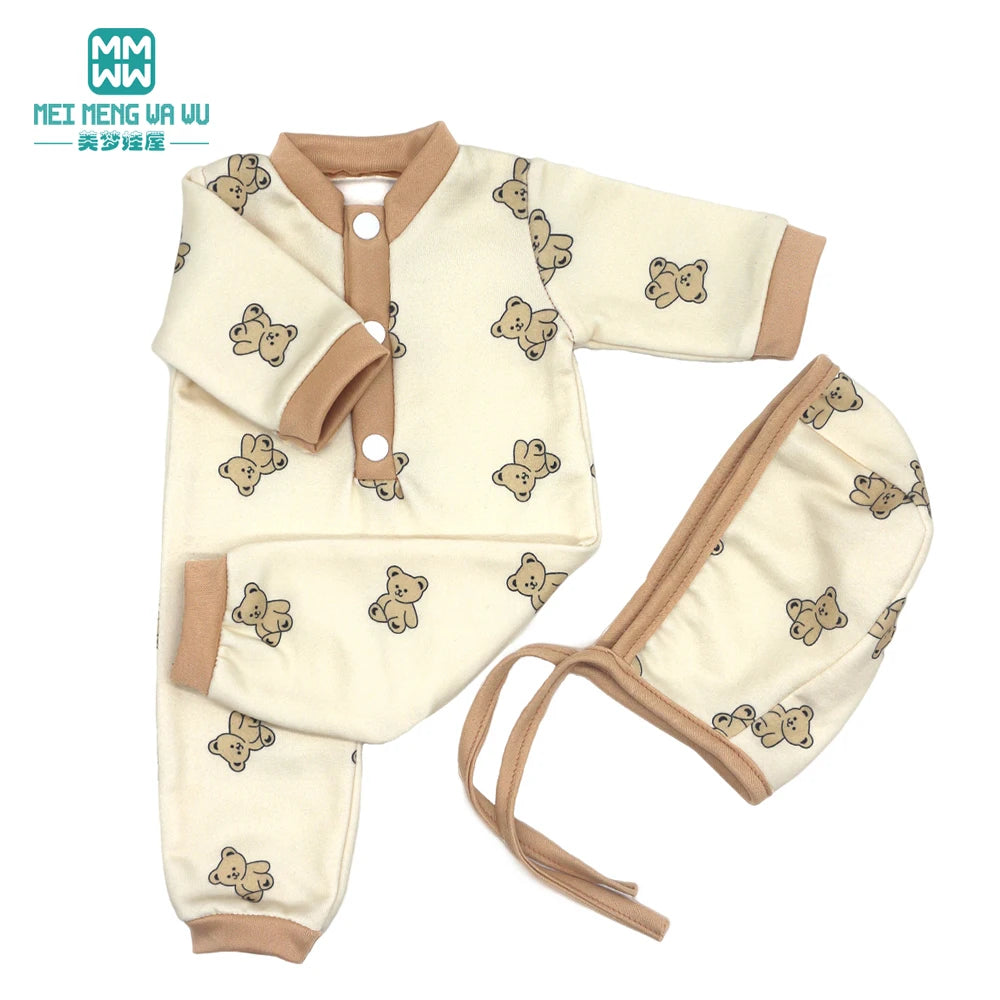 Fits 17-18inch American Doll and New Born Doll Clothes Fashion Dresses, Hooded Jumpsuit, Cardigan Strap Skirts Toys Gifts