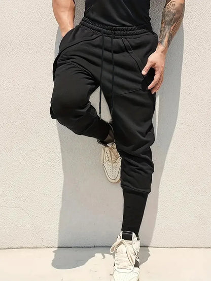 Joggers Man Breathable Sports Pants Spring Summer Drawstring Jogger Pants Fashion Sweatpants Streetwear Casual Skinny Trousers