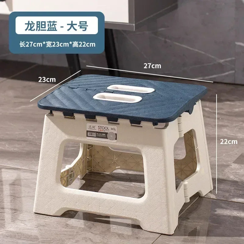 Popular Home Folding Stool Thickened Folding Stool Mini Portable Outdoor Picnic Camping Chair Portable Bench Train Mat Stool
