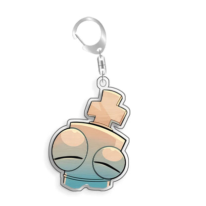 For The Amazing Digital Circus Ragatha Pomni Gangle Caine  Acrylic Selfmade Cute Cartoon Anime Keychain Pendant Toy Gifts 5cm