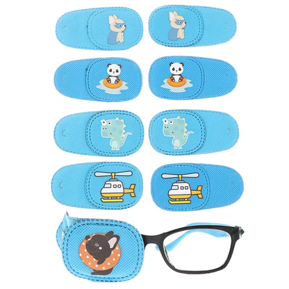 【6Pcs/set Children Health Care Kids Occlusion Medical Lazy Eye Patch Eyeshade For Kids Strabismus Vision Care Kit】