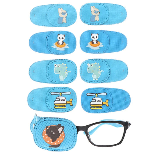 【6Pcs/set Children Health Care Kids Occlusion Medical Lazy Eye Patch Eyeshade For Kids Strabismus Vision Care Kit】