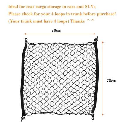 Car Trunk Network Mesh for Toyota Corolla Verso AR10 2004~2009 Luggage Fixed Hook Elastic Storage Cargo Net Organize Accessories