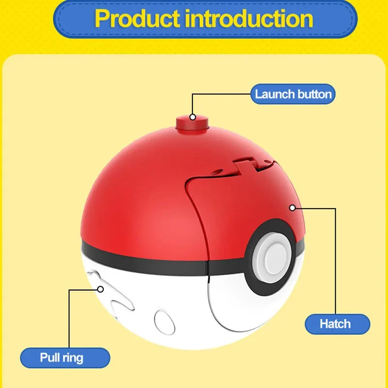 Original Pokemon Pikachu Spinning Top Arena Cartoon Anime Figure Pull Monster Elf Ball Battle Game Boy Kids Child Birthday Gift