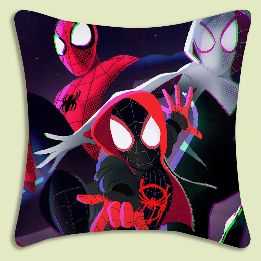 Spider-Man mascot Pillow Covers Cartoon Sofa Decorative Home Double-sided Printing Short Plush Cute Cushion Cover