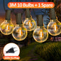 G40 LED Globe String Lights Outdoor EU Plug, IP65 Plastic Bulbs, Balcony Garland Fairy Lamps for Wedding Christmas Party Decor