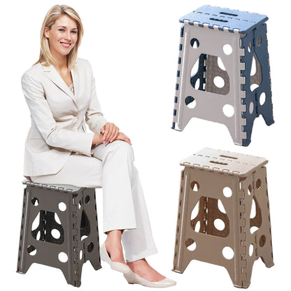 Portable Foldable Stool Outdoor Indoor Dining Table Chair 18 Inch Folding Step Stool 400 LBS Capacity Collapsible Plastic Stools