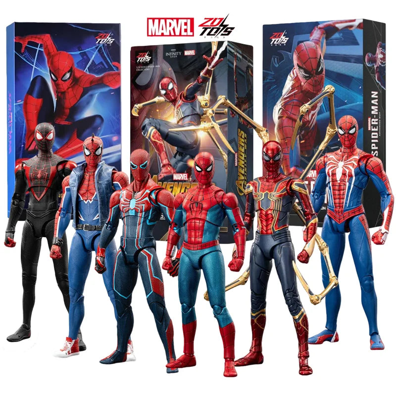 ZD Toy Iron Spider Man Advanced suit legends No Way Home Peter Parker Gold Black Red Model Action Figure Adult Collectible Toy