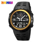 SKMEI  Outdoor Sports Men's Electronic 1655 Watch Dual Display Multi functional Waterproof Student Exploration Watch