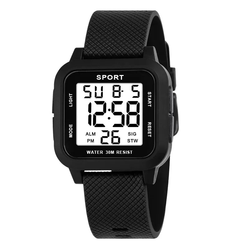YIKAZE Sports Watch for Men Luminous Waterproof Men's Sport Watches Outdoor Military Clock Student LED Electronic Wristwatch