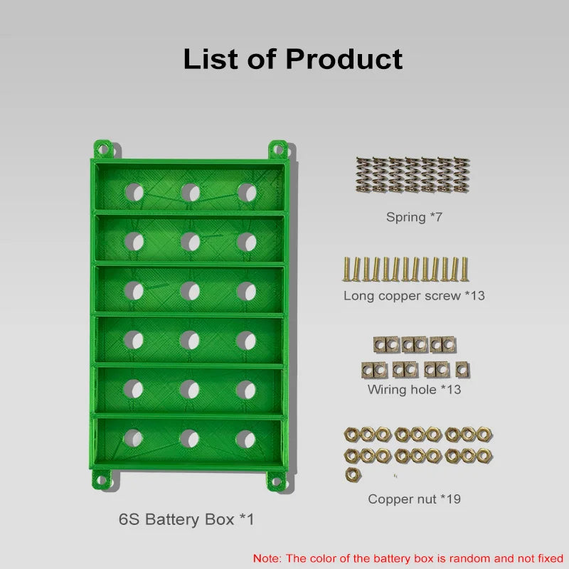 Weld-free 18650 Battery Holder/box Pure Copper High Current Lithium Battery in parallel in series DIY Battery Case 1s-8s 2s 5s