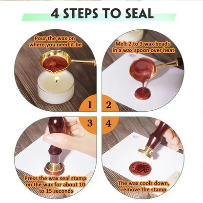Custom Brass Wax Seal Stamp Personalized LOGO 25/30/40/50mm Round/Square Wax Sealing Head For Wedding Invitation Card Decor Seal