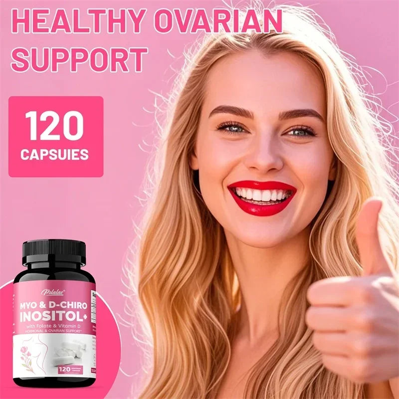 MYO & D-CHIROINOSITOL - Supports Hormone Balance, Healthy Cycles, Female Ovarian Health, and Boosts The Immune System