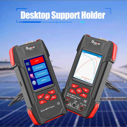 TOOLTOP 2000W Solar MPPT Power Tester 3.2 Inches 2KV 60000 Counts Multimeter Photovoltaic Solar Power Meter Pmax Voc Isc Test