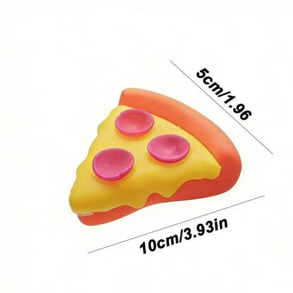 Pizza Soft Pinch Stress Relief Squishy Cube Sensory Fidget Anti-Anxiety Squeeze Toy Object for Focus ADHD Party Gift