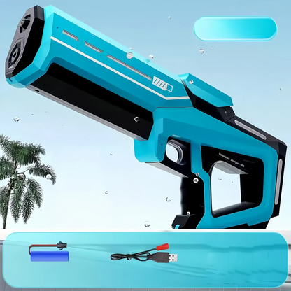Children's Fully Automatic Water Storage Gun Large Capacity Electric Water Absorbing Toy Gun Summer Outdoor Water Toy Gift