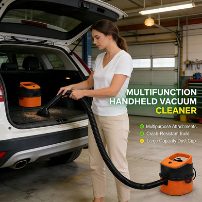 3in1 Handheld Car Vacuum Cleaner Wet Dry Use Powerful Suction Large Capacity Easy to Clean Suitable for Car Interior Cleaning