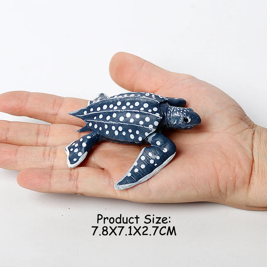 Simulation Chinese Softshell Leatherback Sea Turtle Snapping Turtles Tortoise Ocean Animal Model Education Toy Figures For Kids