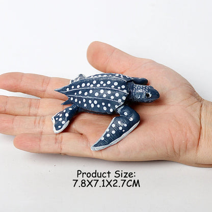 Simulation Chinese Softshell Leatherback Sea Turtle Snapping Turtles Tortoise Ocean Animal Model Education Toy Figures For Kids