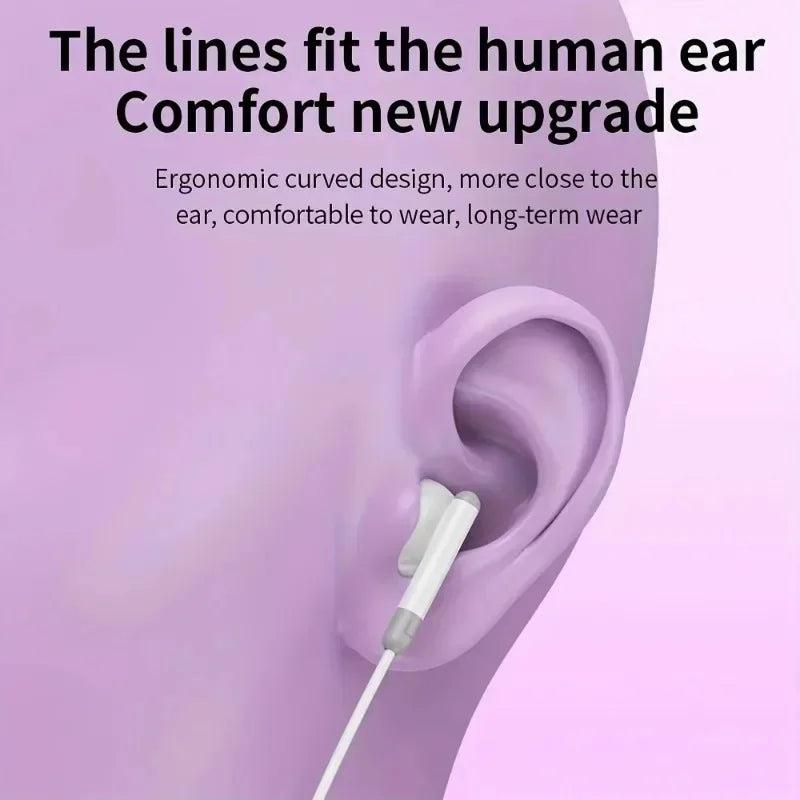 Wired Earphones For iPhone 17 16 15 Pro Max In-Ear Earbuds 14 13 12 Headphones For Samsung Xiaomi Headsets