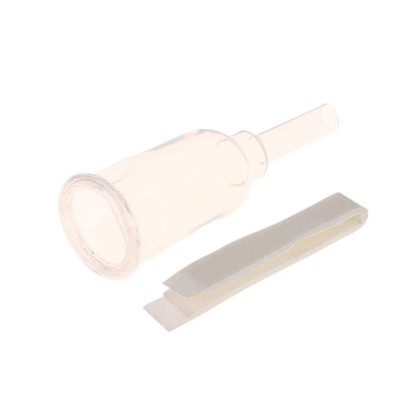 Size S M L Sterilized Comfortable Medical Silicone Male External Catheter Self Adhesive Silicone Catheter External