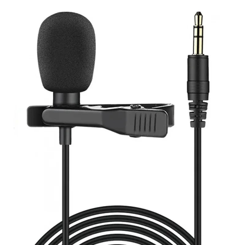 MC01 Portable 1.5m Wired Mini Microphone Type C For Phone PC Laptop Metal Clip-on Lavalier USB mic 3.5mm Condenser Microphone