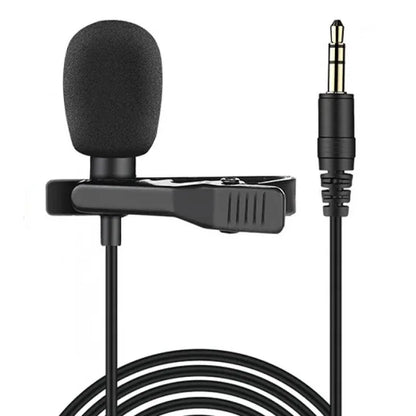 MC01 Portable 1.5m Wired Mini Microphone Type C For Phone PC Laptop Metal Clip-on Lavalier USB mic 3.5mm Condenser Microphone