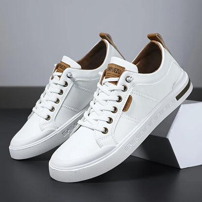 Four-Season Men's Dress Shoes, Comfortable and Breathable, with Convenient Elastic Band Design, Stylish and Versatile