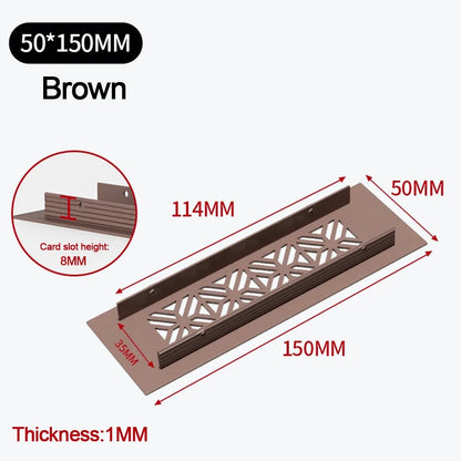 Aluminum Alloy Vents Cover Rectangle Louver Air Vent Decor 50/80mm Wide Breathable Mesh Hole Ornaments