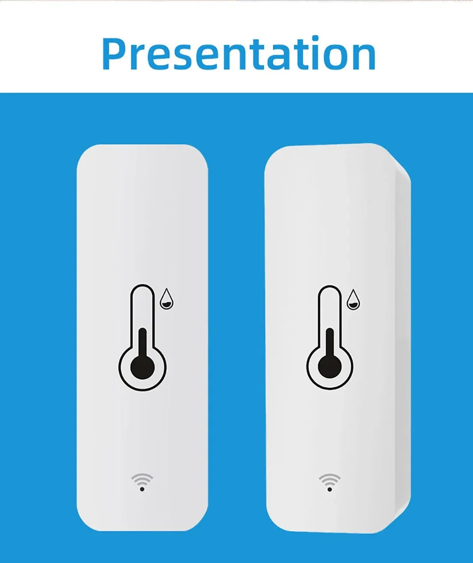 Tuya Zigbee WiFi Temperature & Humidity Sensor APP Remote Monitor For Smart Home Work With SmartLife Alexa Google Home Assistant