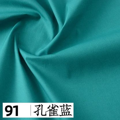 145x50cm Solid Color Pure Cotton Poplin Clothing Fabric DIY Handmade Clothes for Girls, Plain Color Antique Skirt Cotton Cloth