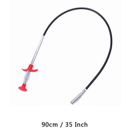 160/60cm Sewer Dredge Pipe Four-claw Hook Sewer Dredging Anti-blocking Tool Telescopic Flexible Claw Reusable Cleaner