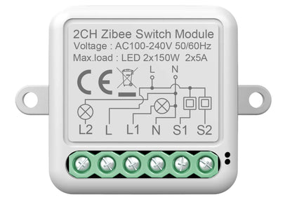 Tuya WiFi Zigbee Smart Switch Module Electrical Switching Breaker 1/2/3/4Gang Lighting Switch Module Mobile APP Control Alexa