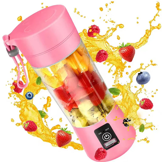 Portable Blender Wireless Rechargeable USB Juicer Cup Fruit Mixer Smoothie Juicer Blender Cup Bottle Travel Kitchen