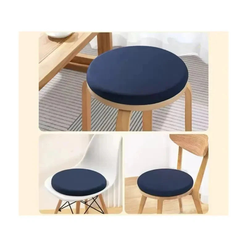 Inyahome Memory Foam Seat Cushion, Anti-Slip Soft Round Stool Pad for Home Kitchen Car & Office