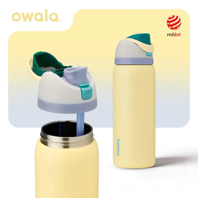 Owala Freesip 32oz Insulated Cup Straw Stainless Steel Water Cup Large Capacity Handheld Outdoor Insulated Pot 945ml