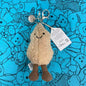 Shy Bunny Graduation Outfit Graduation season Bonnie Rabbit Plush Toy with Floral Ears Kawaii Stuffed Doll Birthday Gift Room