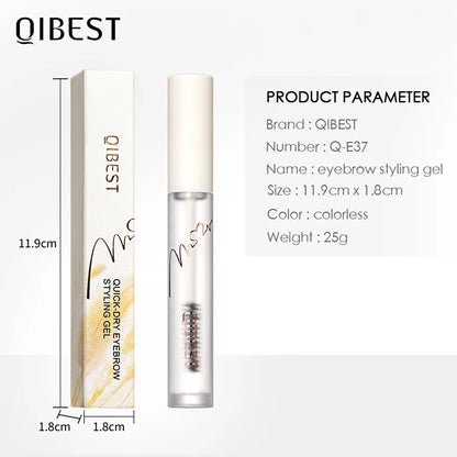 QIBEST Transparent Eyebrow Gel Long Lasting Shape Natural Three Dimensional Moisturizing Eyebrow Styling Gel Makeup Brow Soap