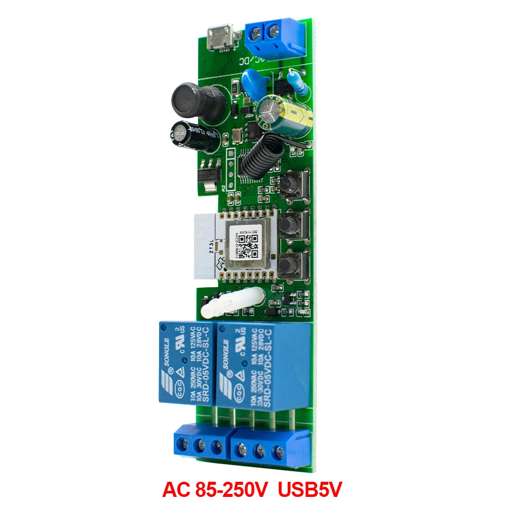 Alexa Smart Switch Zigbee Smart Home 2/1 Channels 220V 7-32V 85-250V 10A Relay Module Work With Alexa/Google Assistant